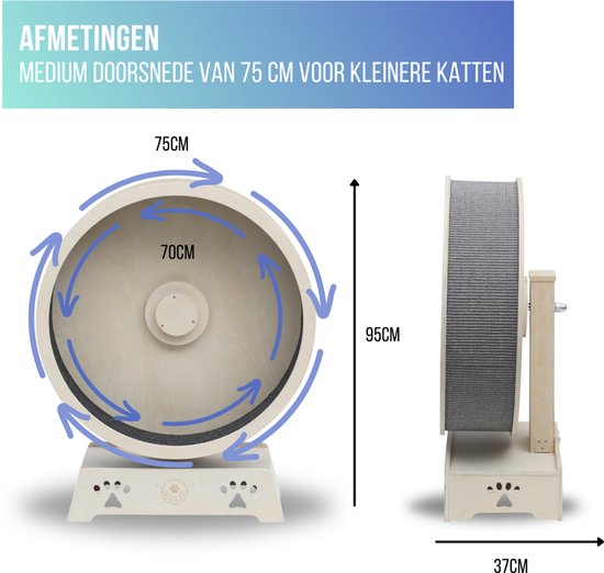 4animalz® Houten doorsnede - hoog