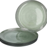6-persoons Green Jem Servies Glas - 12 delig Servies - Groen