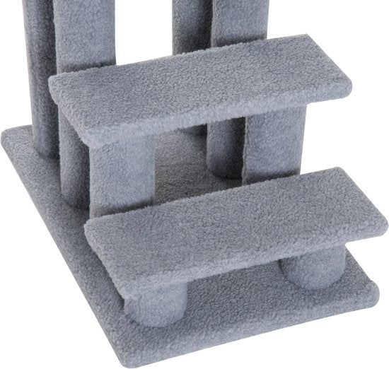 Huisdierentrap Katten- en Hondentrap 4 treden 63,5x43x60cm Grijs