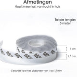 Tochtstrips voor Deuren en Raam Zelfklevend - 5 Meter x 2,5 cm - Transparant – Tochtstrip voor Deur - Tochtband - Sealing Strip – Tocht Strip – Tochtstopper