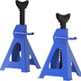 set 2 stuks Assteunen hoogteverstelbaar - autobok 3000 kg - 3 ton - Blauw