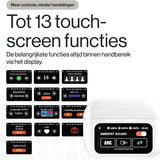REBØNE® Oortjes Draadloos Bluetooth voor Samsung en iPhone – Draadloze Oordopjes met Touchscreen Oplaadcase – Draadloze Oortjes – Noise Cancelling Oordopjes Draadloos – Bluetooth Oortjes – Bluetooth Oordopjes – Earbuds – Earphones – Wit – Sport Pro