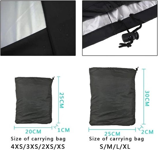 BBQ Hoes - 150 x 100 x 125 cm - Universeel - Barbecue Hoes Waterafstotend - BBQ Accessoires - Beschermhoes met Trekkoord - Gasbarbecue Accessoires