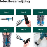 AKSA Home® WC Ontstopper - Gootsteenontstopper - Toilet Ontstopper - Ontstoppingsveer - Rioolontstopper - Groen
