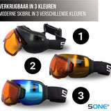 5one® Alpine 9 - Skibril met 2 Verwisselbare Lenzen - en Oranje