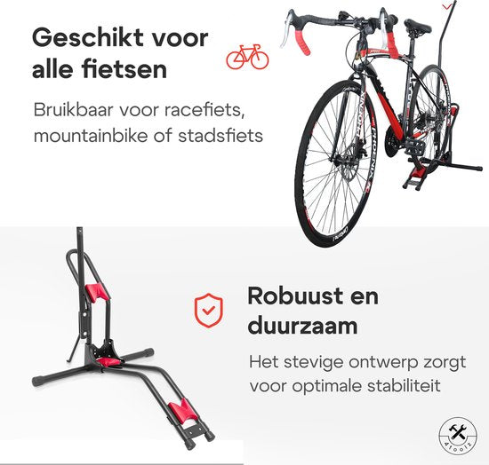 4toolz Universeel Display Fietsenrek Deluxe - fiets standaard - zwart