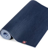 Manduka eKO XL - Yoga Mat - 200 cm x 61 cm, 0,5 cm dik -Extra lang - Donker Blauw - Yogamat is 1 mm dikker dan de eKOlite yoga mat en zorgt hiermee voor meer veerkracht en extra comfort - Meest duurzame natuurrubber yogamat op de markt