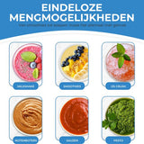 NovaWare Blender - 1.5L - Inclusief beker to go 600ml - 1300W Smoothie Maker - Mini Blender – Met Display - Glas - Zwart