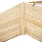 4goodz Houten Kweekbak, Mini Kweekkas 100x50x35 cm - massief hout