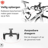 4toolz® Fiets Fiets Ophangsysteem Opklapbaar - Wandbeugel voor fiets