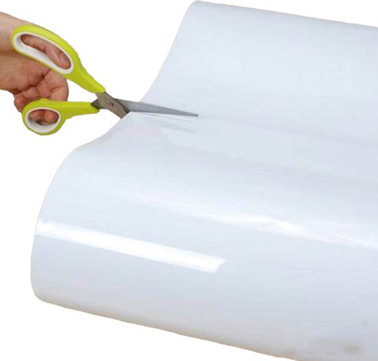 Whiteboard Folie XL Elektrostatisch (300 x 90 cm) - Whiteboard - Beschrijfbare Muurfolie - Elektrostatische Whiteboardfolie - Schoolbord Folie - Memobord Folie - Elektrostatische Folie