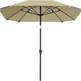 Parasol 233cm Vierkant Kantelbaar - Aluminium buis, Glasvezel