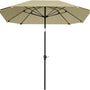 Parasol 233cm Vierkant Kantelbaar - Aluminium buis, Glasvezel