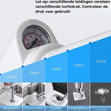 AKSA Home® WC Ontstopper - Gootsteenontstopper - Toilet Ontstopper - Ontstoppingsveer - Rioolontstopper - Wit