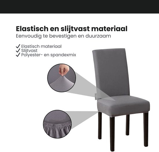 Stoelhoezen - Eetkamerstoel Hoes - 6 Stuks - Bescherm stijlvol je stoelen