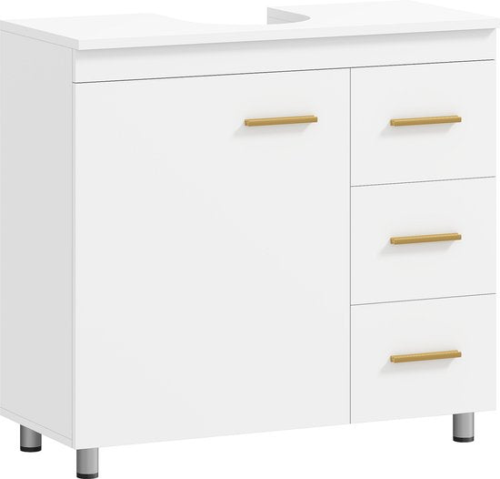 Badkamermeubel met 3-lades - wit