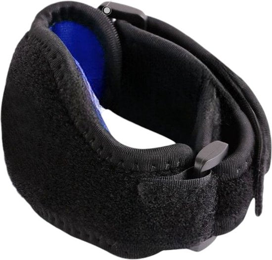 Elleboog Brace - Zwart - Brace met Gelvulling - Tennisarm Bandage - One Size - Padel Bandage