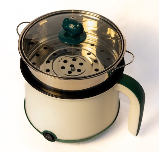 DMG Supply Noodle Pan - Wit - Elektrische Kookpan - Hotpot - Noodle Kom - 1,8 L - Multicooker