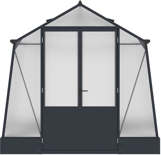 Westmann Aurora 810 - TuinKas met fundering - Antraciet 309x248 cm