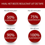 24ME® 25 Meter Zeer Dun Transparant Dubbelzijdig Tape - Ultra Strong - Montagetape - Dubbelzijdige Tape - Voor binnen- en buitengebruik