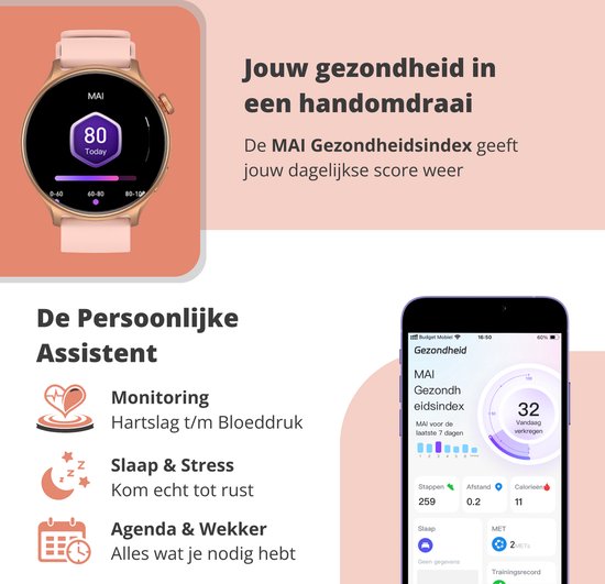 Nexvex® Ultra 2X Smartwatch - Sporthorloge met Belfunctie - Bloeddrukmeter - Stappenteller - Hartslagmeter - Bluetooth Activity Tracker - Android, iOS - 1.46 Inch