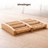 Houten Voetmassage Roller – Voetmassage Apparaat – Voetreflex Massage Roller – Massief Hout – Tegen Vermoeide Voeten – Handmatige Voetmassager