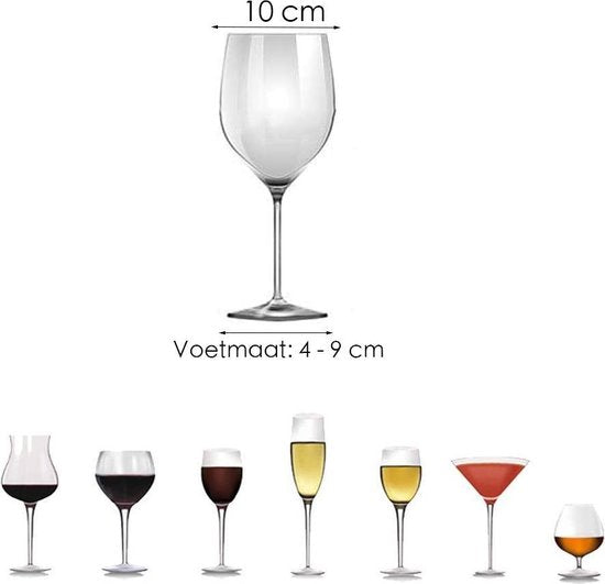 Ophangrek Wijnglazen - glazen - Wijnglazenhouder