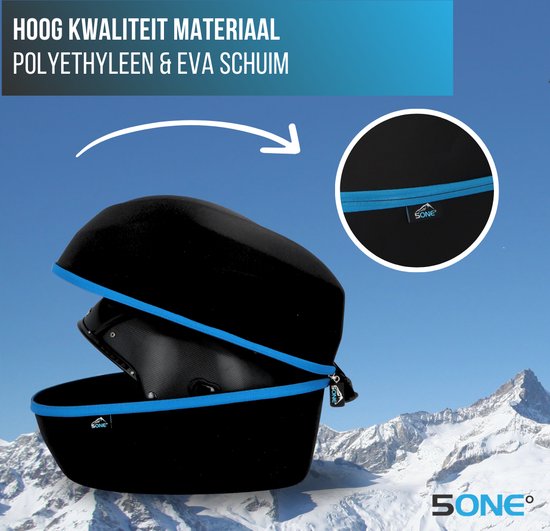 5one® Stevige Universele Hardcase Skihelm Opberg tas - Universeel - Stevig en hoge kwaliteit - Beschermt je skihelm