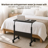 Laptoptafel op Wielen - In Hoogte Verstelbaar