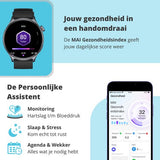 Nexvex® Ultra 2X Smartwatch - Sporthorloge met Belfunctie - Bloeddrukmeter - Stappenteller - Hartslagmeter - Bluetooth Activity Tracker - Android, iOS - 1.46 Inch - Zwart - Siliconen