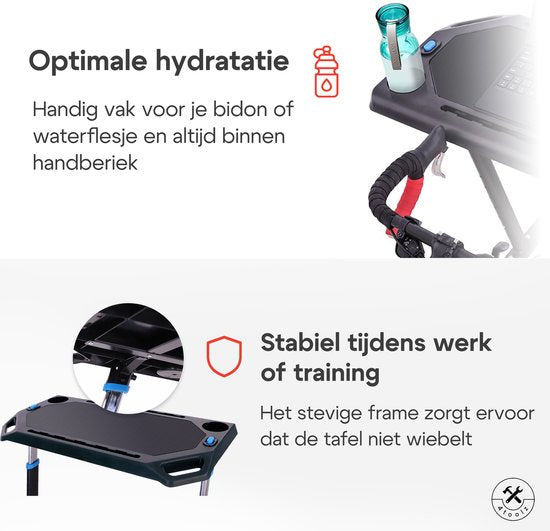 4toolz® Fietstrainer Tafel - Laptop tafel voor fietstrainer - Stabureau In hoogte verstelbaar