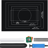 Puzzelmat - Oprolbaar & Opvouwbare puzzlemat - 150 x 100 cm - Zwart
