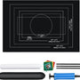 Puzzelmat - Oprolbaar & Opvouwbare puzzlemat - 150 x 100 cm - Zwart