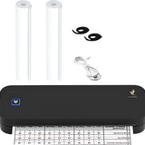 NovaWare® Thermische Printer A4 - Sticker Printer - Pocket Printer - Mini Printer voor Mobiel - Laptop - tablet - Verzendlabel - Barcode - Tattoo - Portable Printer - Shipping Label - Zwart