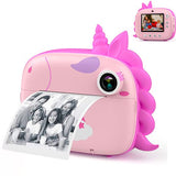 Vesfy 3-in-1 Kindercamera met Fotoprinter - 1080P HD - 32GB - USB Oplaadbaar - Inclusief 3 Printrollen - 3 Spelmodi - Selfie & Video