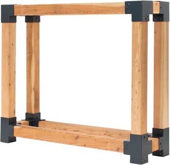 Westmann HaardHout Houtopslag Houtrek WMKR3010 - Brandhoutrek 40x138x120 cm