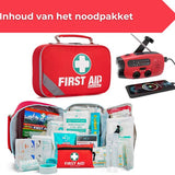 Bright Care® Noodpakket voor Thuis - Overleven bij Oorlog, Stroomuitval & Rampen - EHBO Kit - 2000mAh Noodradio met Powerbank - Overlevingspakket - 72+ uur Survival Kit