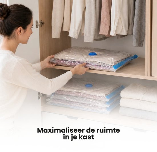 Opbergzakken 6 stuks - XL - Opbergzakken - XL - 6 - Inclusief