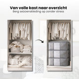 Opbergtas Kleding - 4 Stuks - Organizer voor Dekbed - Opbergzak - Opbergers voor Seizoenskleding