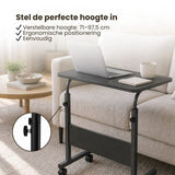 Laptoptafel op Wielen - In Hoogte Verstelbaar