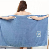 Sasemy® - Draagbare badhanddoek roze 140 x 80 cm – Wearable towel - Saunakilt - 2-in-1 Badjas en-of Handdoek – Sauna handdoek – Badjas voor vrouwen – Omslag baddoek – Handdoek jurk – Zwembad handdoek.