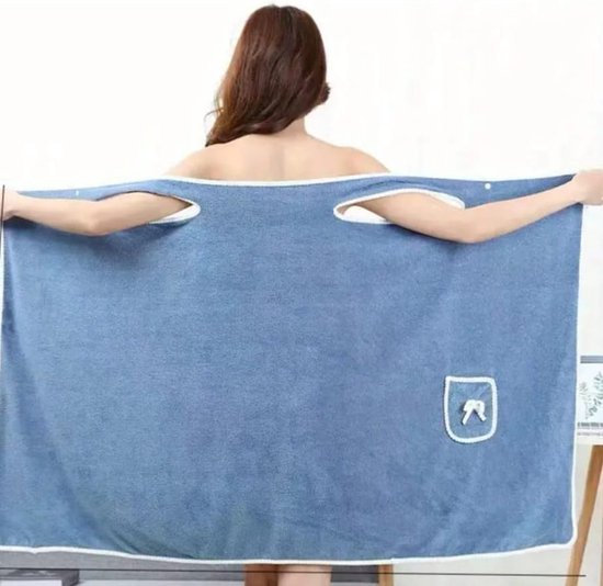 Sasemy® - Draagbare badhanddoek roze 140 x 80 cm – Wearable towel - Saunakilt - 2-in-1 Badjas en-of Handdoek – Sauna handdoek – Badjas voor vrouwen – Omslag baddoek – Handdoek jurk – Zwembad handdoek.