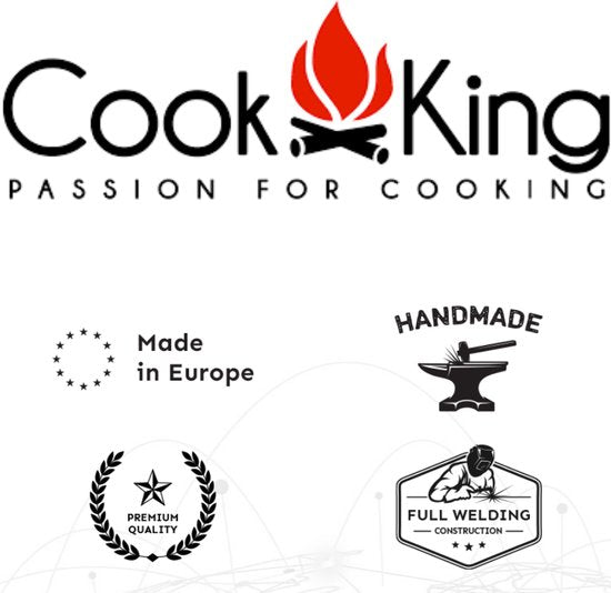 CookKing - Vuurschaal Ø - Vuurschaal BBQ - Staal - Zwart