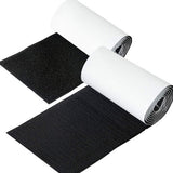 Klittenband - Extra Breed - 1 Meter - 10 cm Breed - Zwart