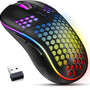Pro Draadloze Gaming Muis - RGB Verlichting - 1600 DPI - USB Oplaadbaar - Ergonomisch - Voor PC & Laptop