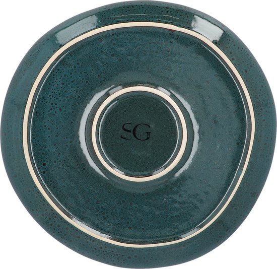 6 stuks Jade Groen - Reactive Glazing Aardewerk