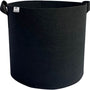 Kweekzak 40 cm – Stoffen Kweekpot met Handgrepen – Ademend & Herbruikbaar – Groeizak voor Groenten, Fruit en Kruiden – Zwarte Plantenbak Buiten & Binnen – 32L