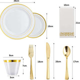Serviesset voor 25 Personen - Servies Set - Bruiloften en Verjaardagen - Feestservies