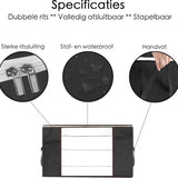 Hoogwaardige Opbergtas voor kleding - Zwart – Organizer voor Dekbed – Opbergzak – Opberger voor Seizoenskleding – Zak om ruimte te besparen – Opslag voor dekbed en kleding – Bescherming voor Kleding – Oplossing voor Winterjassen - Dekbed Opberghoes