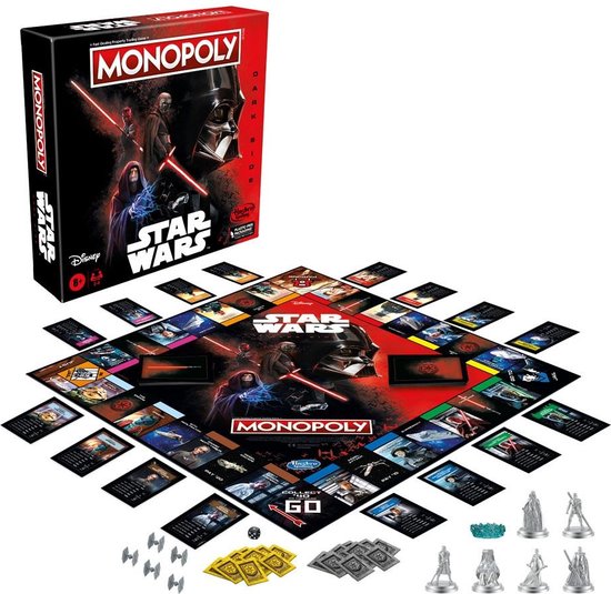 Hasbro Star Wars Bordspel Monopoly Dark Side Edition -English Version Multicolours